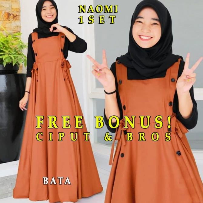 baju gamis anak remaja tanggung perempuan terbaru usia 13 - 15 tahun