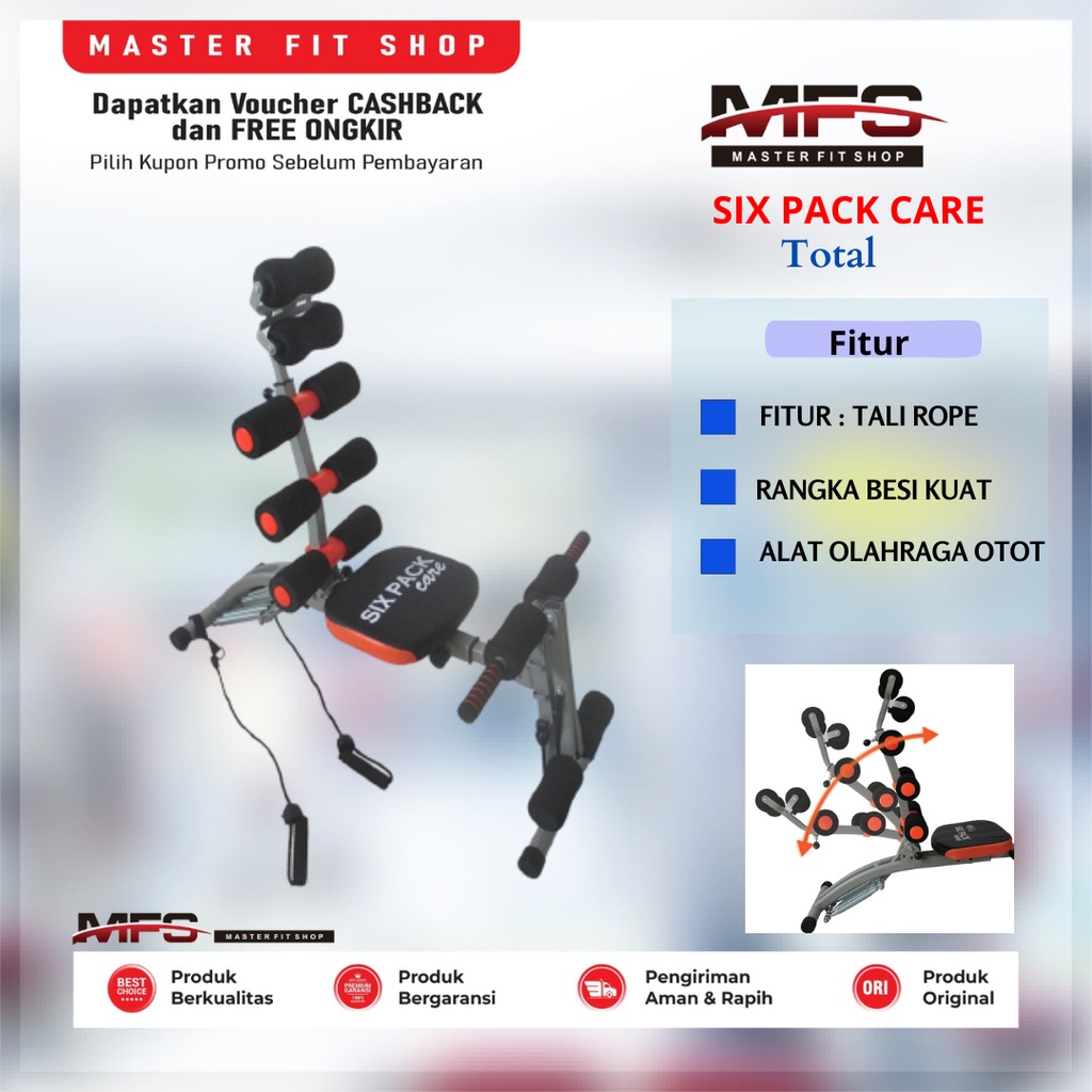 ALAT FITNESS SIX PACK CARE | Alat Fitness 10 fungsi olahraga Baru Bukan Bekas
