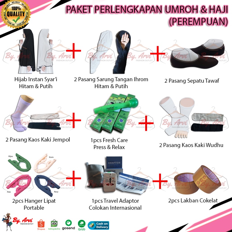 Najafaras - Paket Perlengkapan Umroh & Haji Lengkap Aksesoris Ibadah Muslim Travel