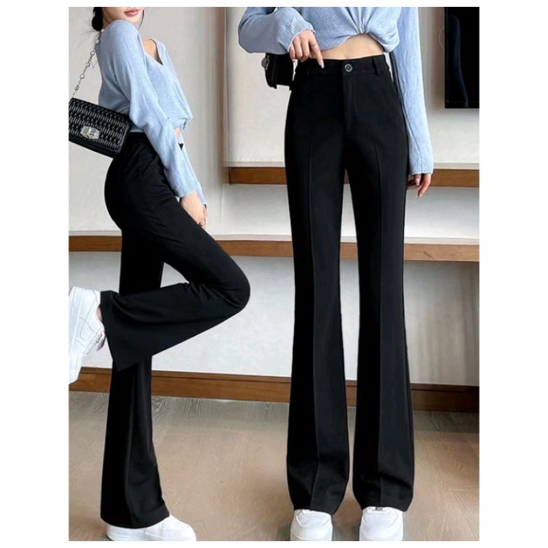 Skinny Jeans Black cutbray highwaist