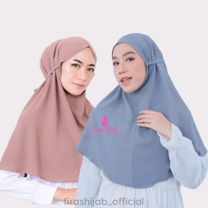 Jilbab Instan Bergo Maryam Crinkle Airflow Premium | Hijab Crinkle