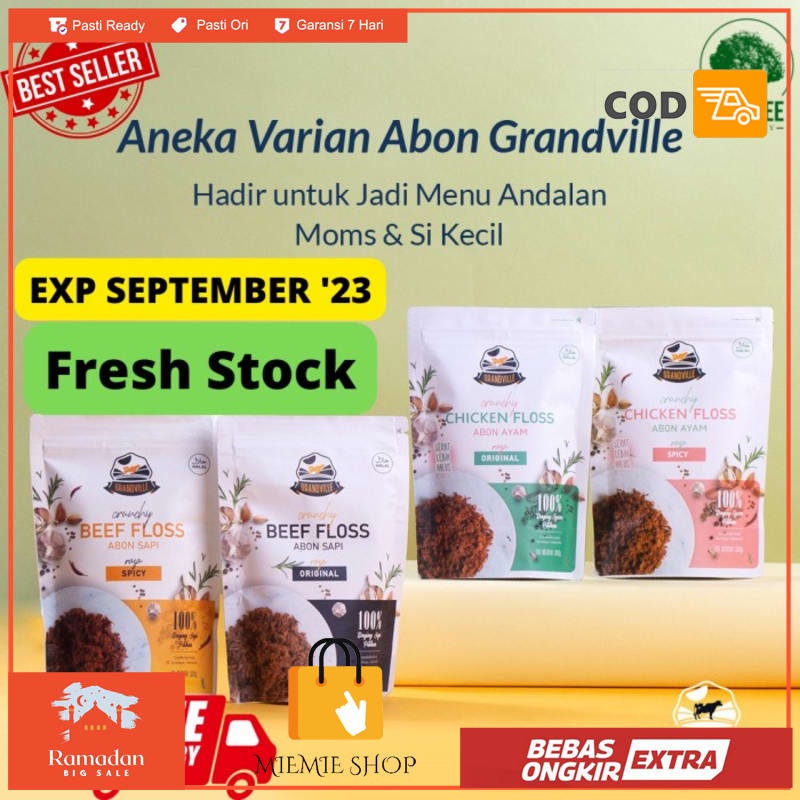

Abon Grandville Abon Sapi Abon Ayam Crunchy Halal BEST SELLER - Abon Ayam Spicy