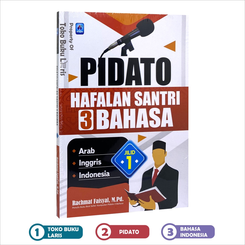 Pidato Hafalan Santri 3 Bahasa Jilid 1 Mahir Pidato 3 Bahasa - Pustaka Arafah