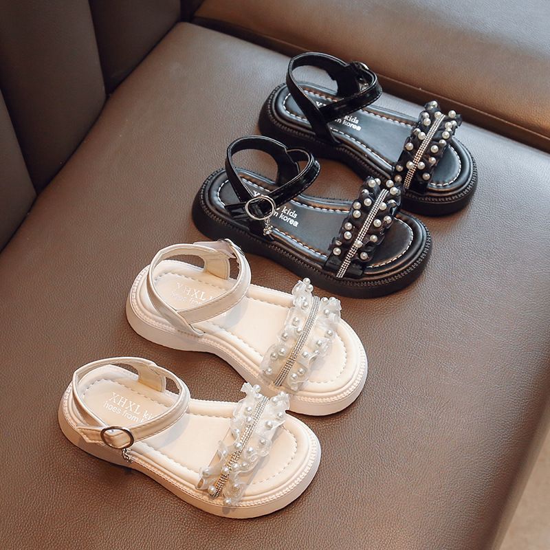 【FREE BOX IMPORT】VF1161 - Sandal Tali Anak Perempuan Mutiara Fashion Import