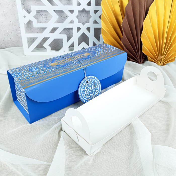 

Box Idul Fitri Roll Cake 8x25 Sunway / Packaging Lebaran (Set Lengkap) - BLUE
