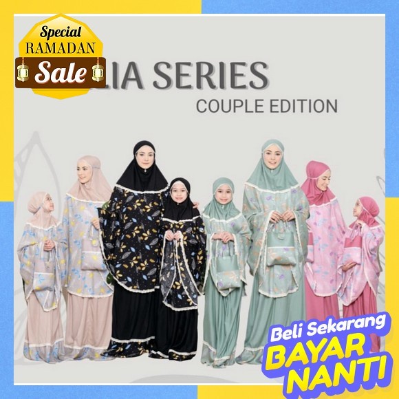 Mukena Couple Ibu Dan Anak Famili By Qia Mukena Dewasa Jumbo Terbaru 2022 Bahan Adem Mukena Anak Per