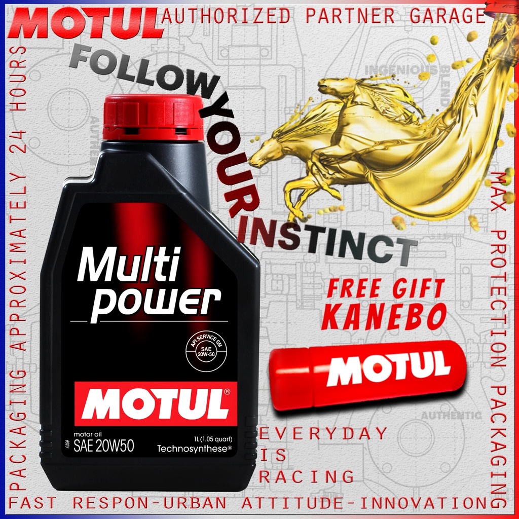 MOTUL MULTIPOWER 20W50 SM 1L 100% ORIGINAL