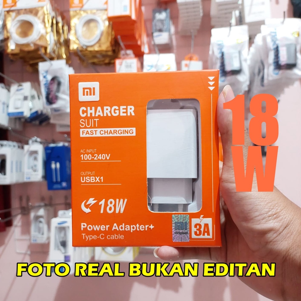 Charger Xiaomi 18W Type C Original 100%