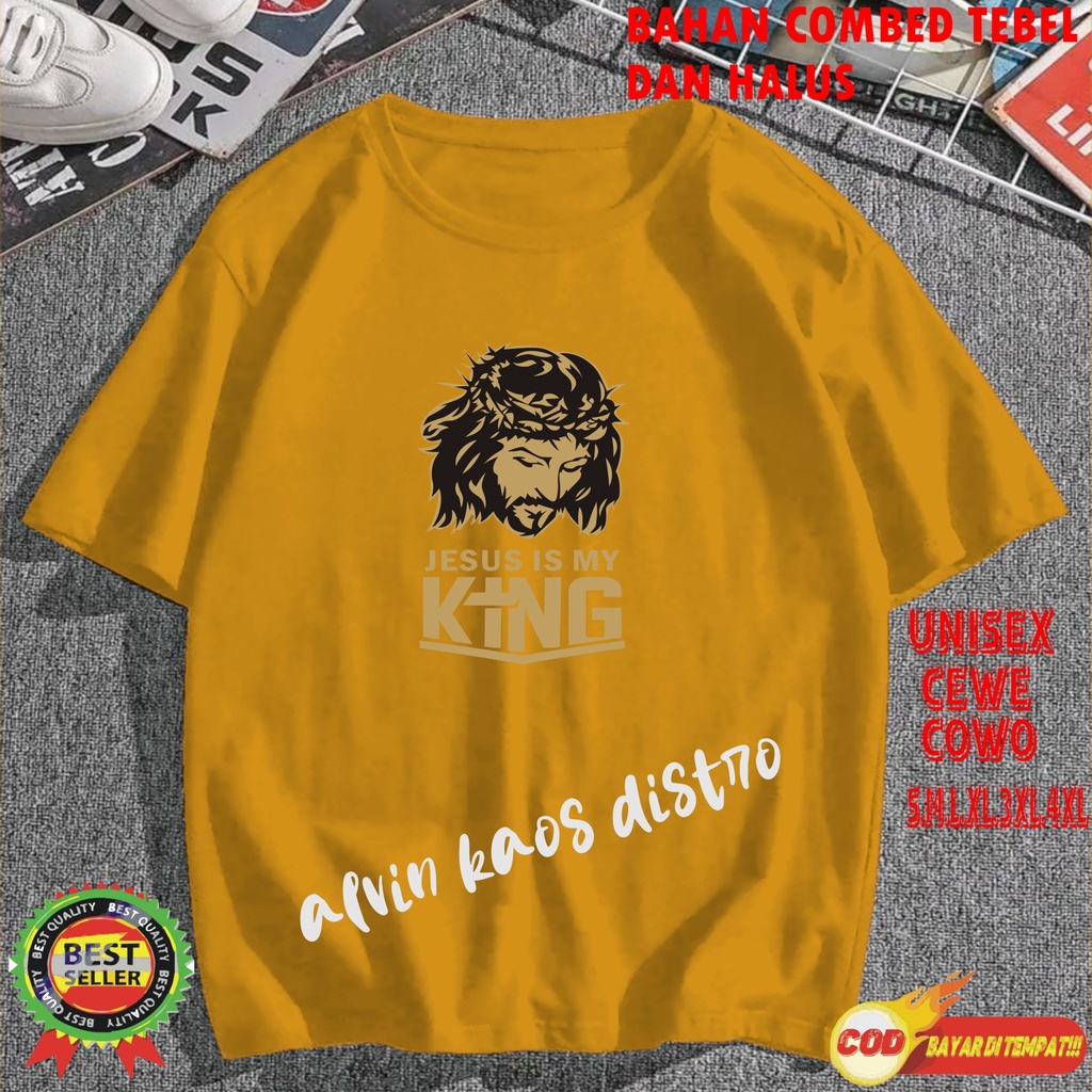 APPS DTF Jesus KING Kaos Pria Distro Hits 2023 Kaos Murah Kaos Kaos Pria Dan Wanita Kaos Rohani Kristen