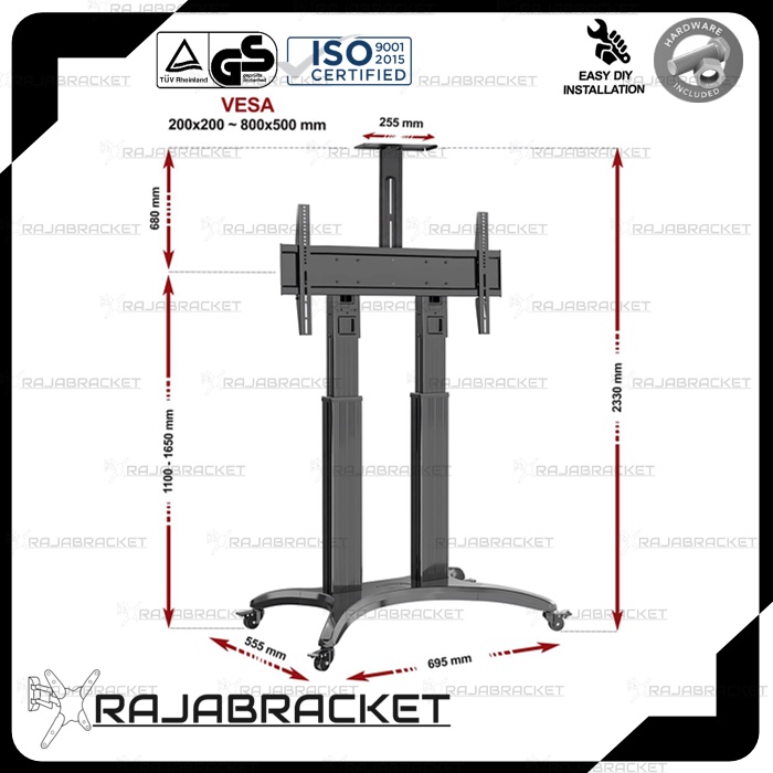 Standing Bracket TV LED 65 67 70 75 77 80 85 inch, Standing TV Adjustable