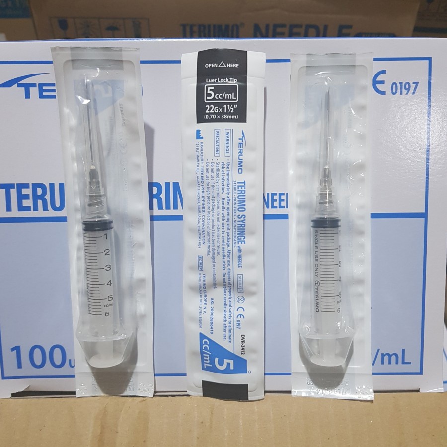 Disposable Syringe 5 cc Terumo Spuit 5 Ml Terumo