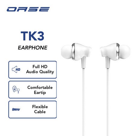HEADSET EARPHONE OASE TK3