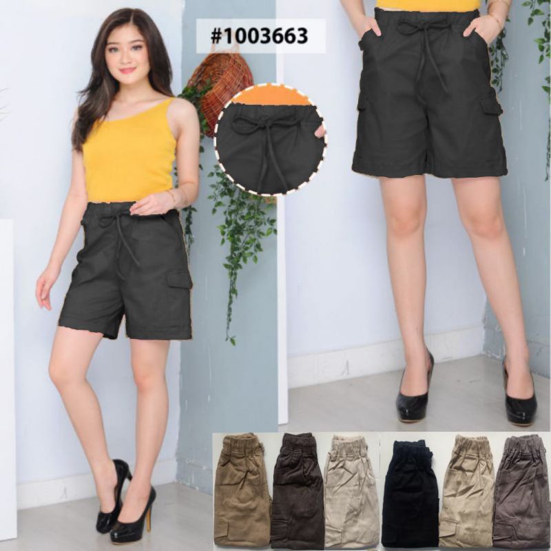 Hot Pants Celana Pendek Cargo Wanita Hotpants Haighwaist Korean Style Kekinian Terbaru 2023 By Solo Fashion Story