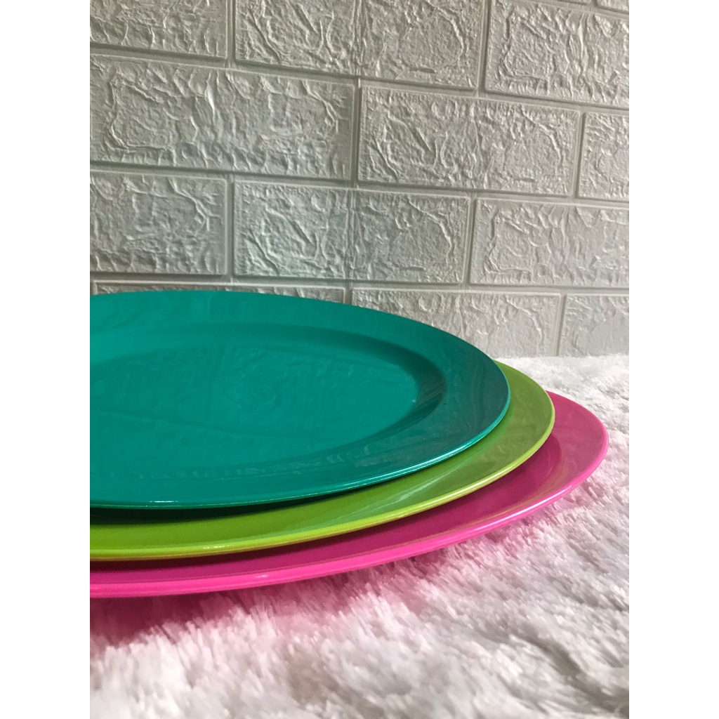 piring oval 14 camel/piring plastik