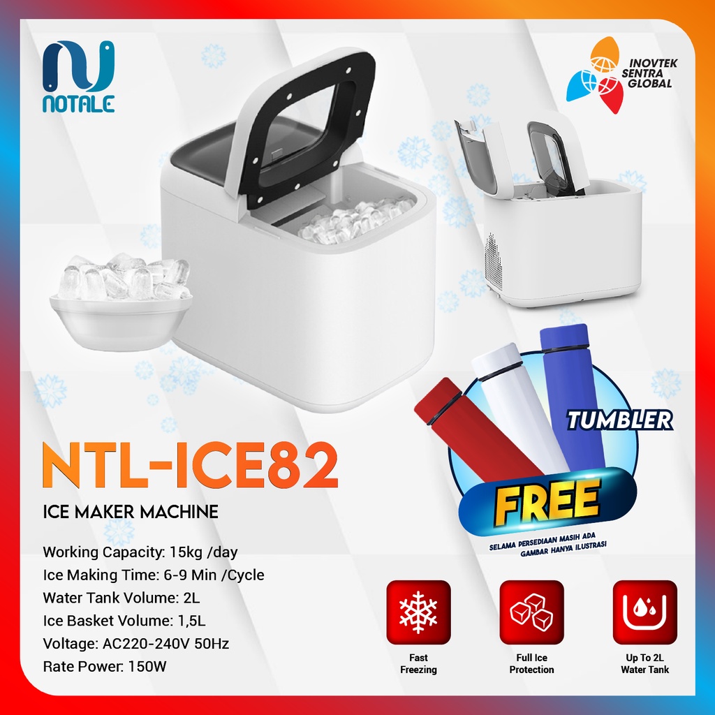 Notale Ice Maker / Mesin Pembuat ES Batu - Garansi Resmi