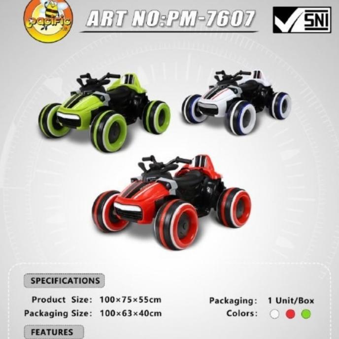 Motor Mobil Atv Aki Pasific Pm 7607 12 Volt Remote Bluetooth Gearbox Debezzz