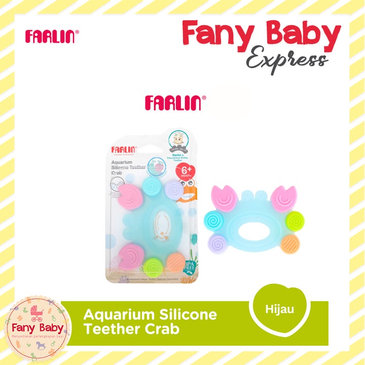 FARLIN AQUARIUM SILICONE TEETHER CRAB