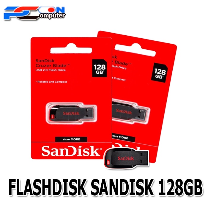 USB SANDISK CRUZER BLADE 2.0 128GB NEW/ FLASDISK SANDISK 128GB