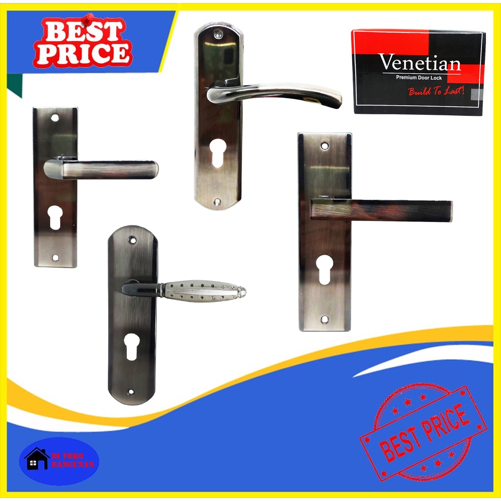 Handle Kunci VENETIAN Pintu Sedang 20 CM Warna BN - SN