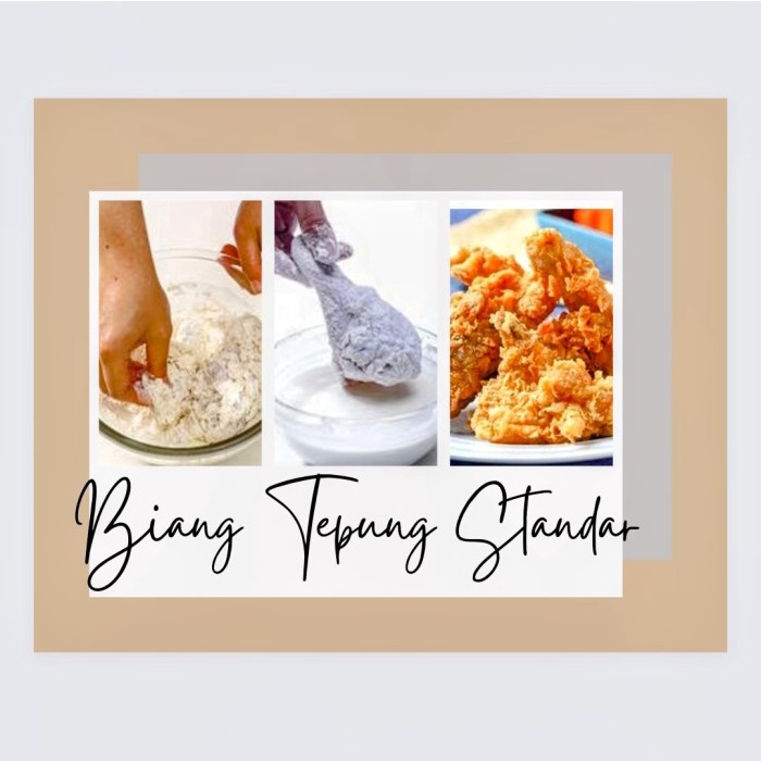 

[Ready-Tepung Instan] Tepung Bumbu Ayam Goreng Krispi / Fried / Crispy Chicken / - Biang 1Kg