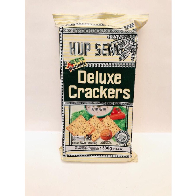 

Hup Seng Deluxe Crackers Vegetable / Bungkus Hijau