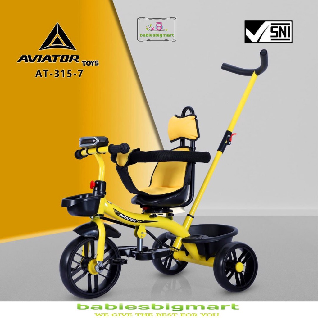 SEPEDA ANAK RODA 3 TIGA TRICYCLE AVIATOR AT 115 / AT 315-7 / AT 306 7 / AT 105 7 / TC 03 / TC 06 / T 21 / GY 101 / GY 1122 PMB GYRO DORONGAN