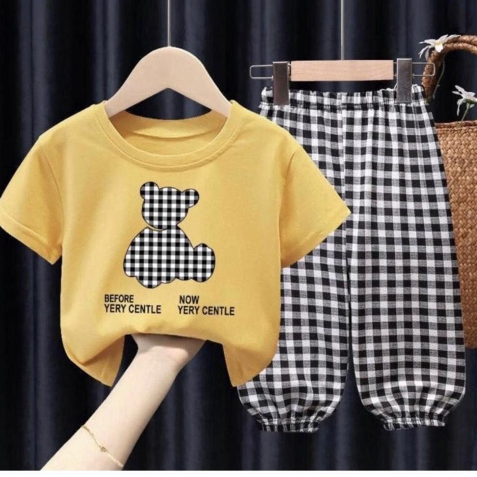 TREND TERKINI Q23 Stelan Baju Anak Sherly Baju Anak Perempuan 1-6 Tahun Kaos Anak Stelan Sherly Baju