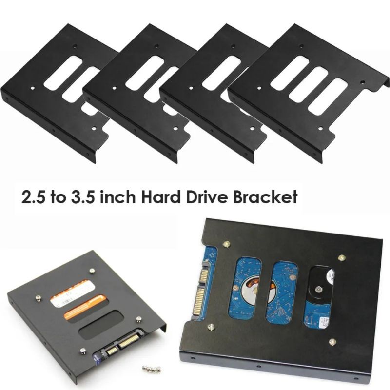 Hardisk laptop ke komputer bracket mounting HDD 2.5 to 3.5 SSD tatakan original Bogor