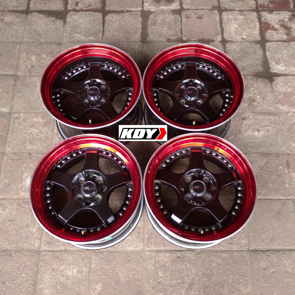 VELG RACING COPOTAN SEKEN BEKAS MOBIL RING 15 MODEL CLONG