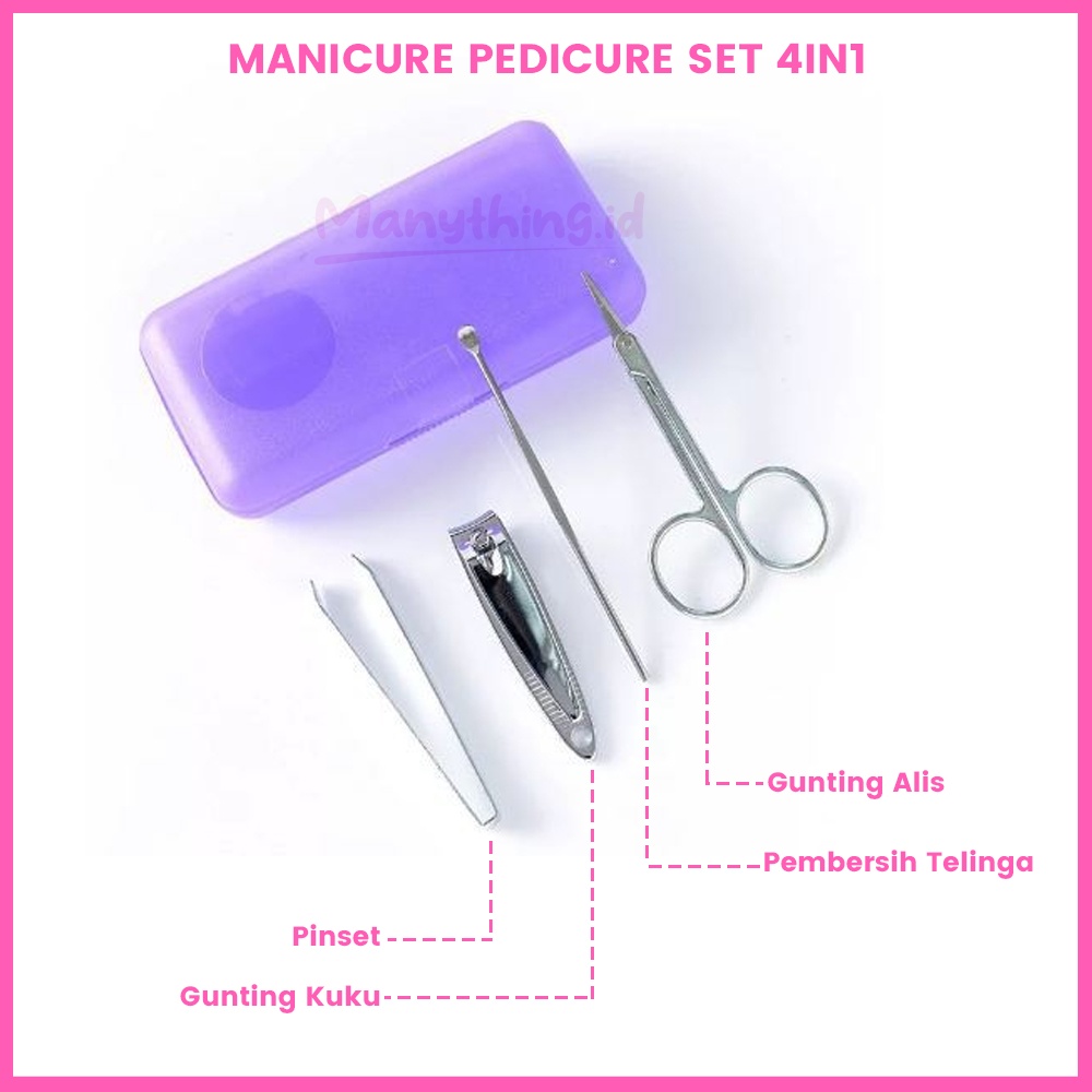 Manicure Pedicure Set 4in1 Alat Pemotong Kuku