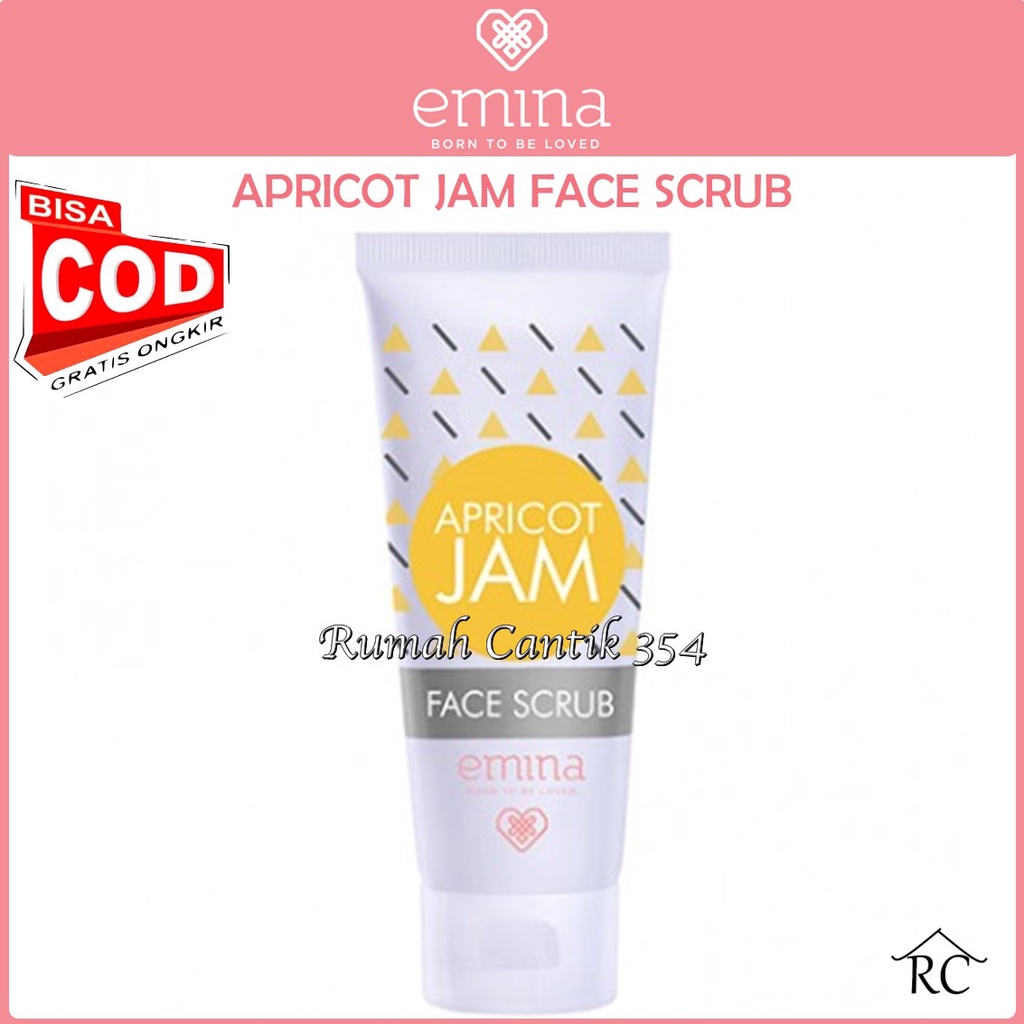 Emina Apricot Jam Face Scrub 60 mL - Scrub Eksfoliasi Wajah