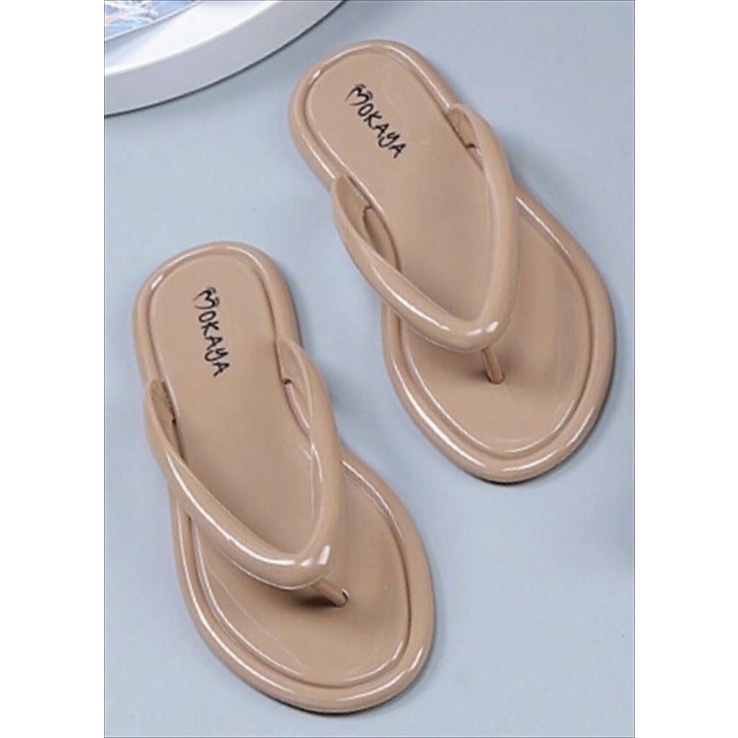 Sandal Japit Jelly Wanita Glossy Mengkilap MOKAYA 234-29 Size 37-41 / Sandal Japit Wanita Polos Simple Elegan