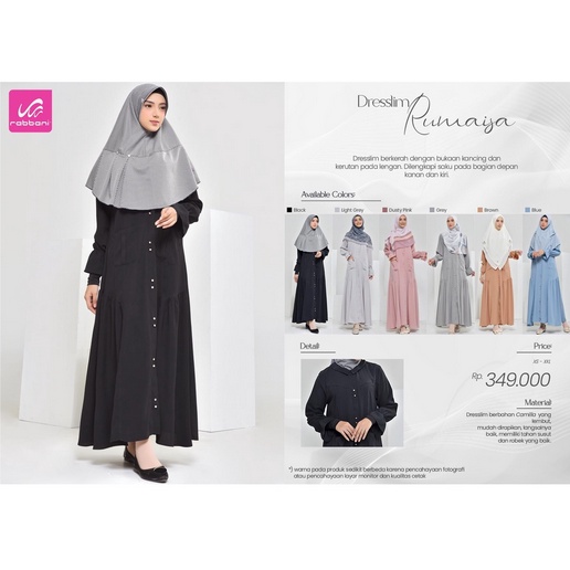 DISKON RABBANI ORI - Dresslim Rumaisa / Gamis Dresslim RabbaniTerbaru.