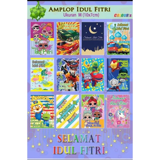 

ANGPAU LEBARAN KARAKTER MEDIUM MIX ISI 5 BKS DALAM 1 BKS ISI 10 LEMBAR