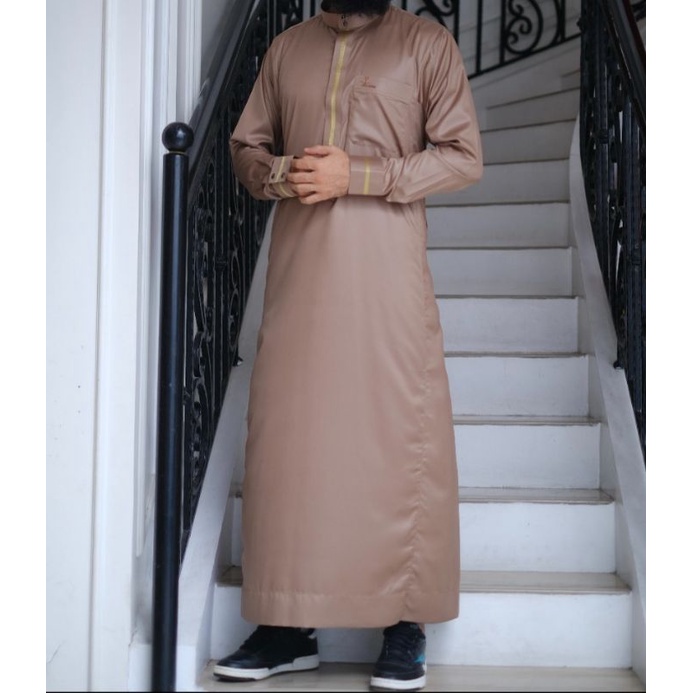 Jubah Thuba_Bordir_smok+manset