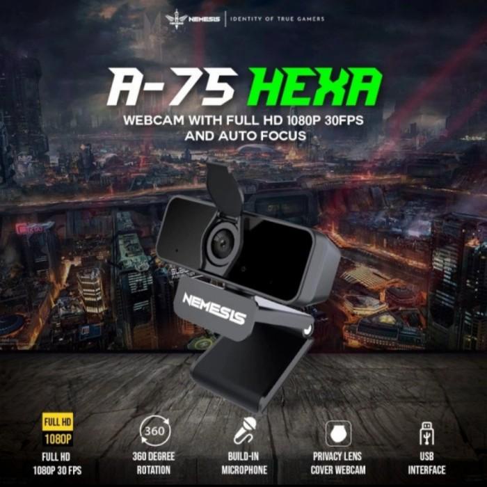 Web cam NYK Nemesis A-75 Hexa ( HD 1080p) 30 FPS / NYK A75 / NYK A 75