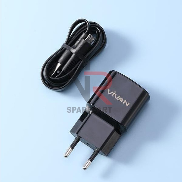 VIVAN DUAL USB CHARGER 3.1A VP01 WITH MICRO USB CABLE