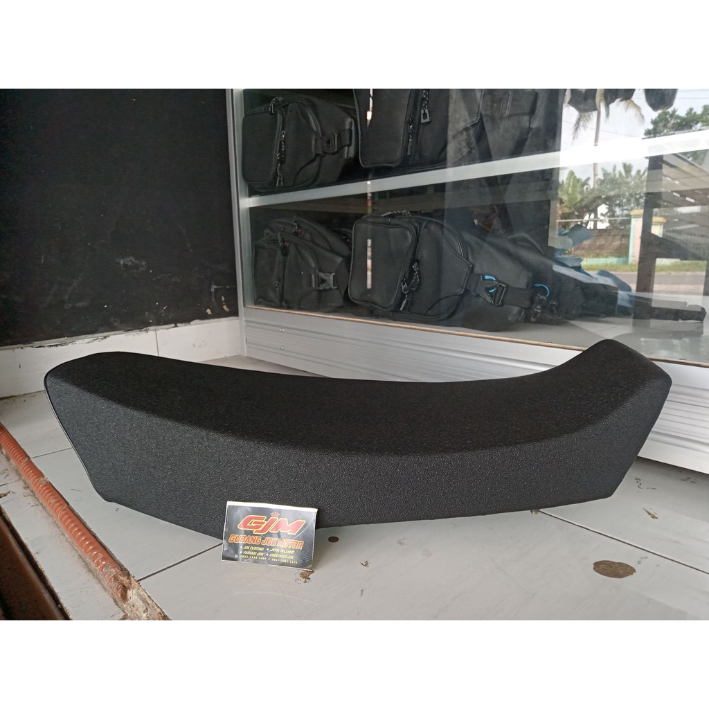 Jok RX King model perahu kulit amplas-Jok RX King kulit kasar-Jok Rx King busa biru anti gembos