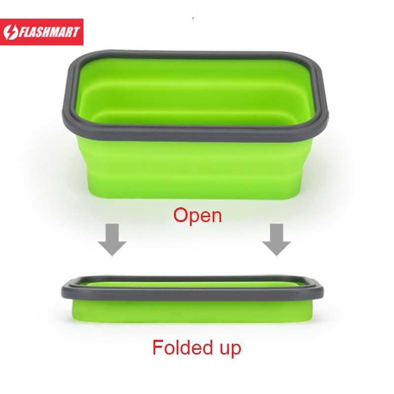 Flashmart Kotak Makan Foldable Healthy Bento Lunch Box Eco Friendly - TN99