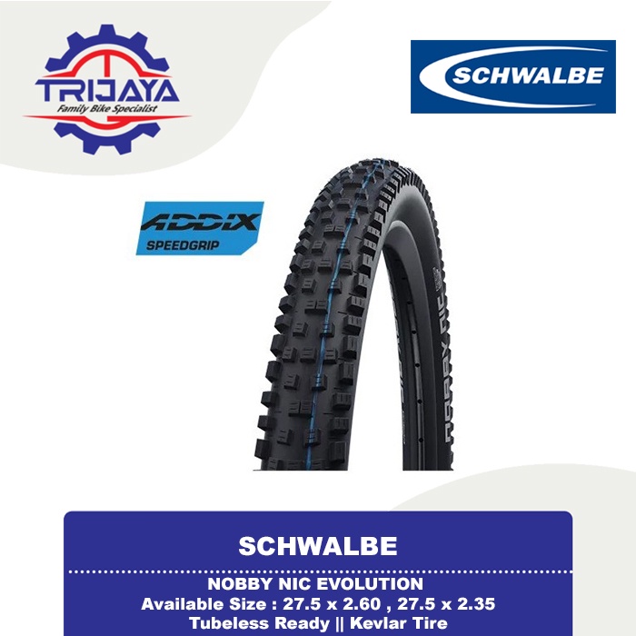 Schwalbe Nobby Nic Evolution 27.5 Kevlar Tire Ban Luar Sepeda MTB