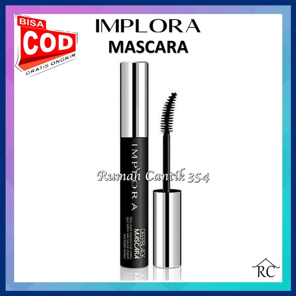 Implora Try These Deep Black Mascara Rumah Cantik 354 Mascara Tahan Lama dan Membuat Bulu Mata Lebih Indah