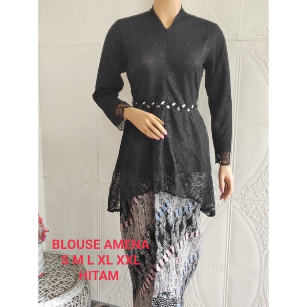 Permata Olshop / Kebaya Blouse Ameena MK / Kebaya Wisuda / Kebaya Brukat Payet Mewah / Kebaya Kondangan / Kebaya Lamaran