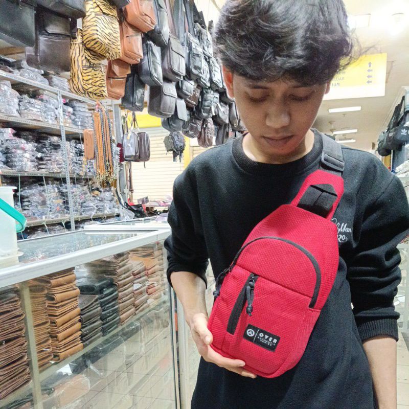 [PJC] Tas Selempang &amp; Bahu Sling Soulder Waist Bag Over-240 || Tas Botol Kanvas Grosir Murah Padajaya