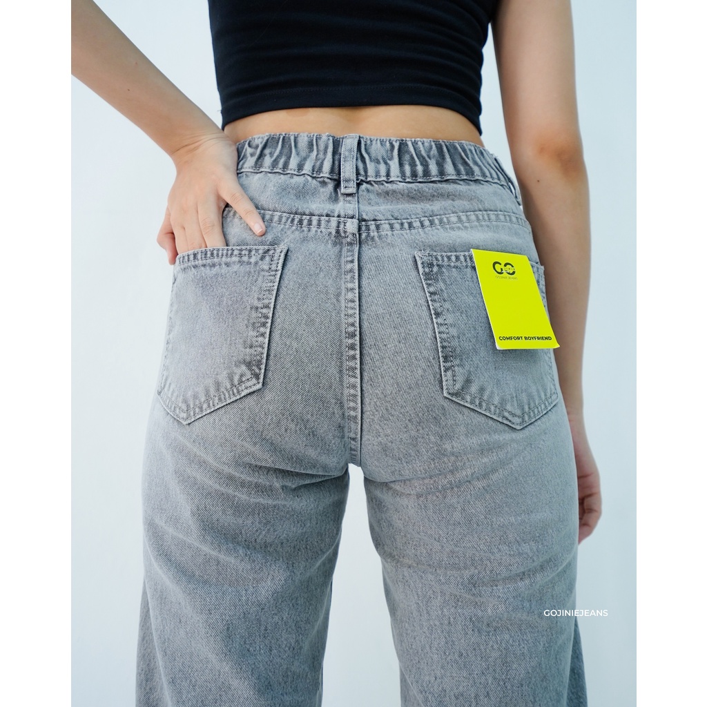 GOJINIEJEANS - Highwaist Comfort Boyfriend Jeans - 5527 -  COMFORT BOYFRIEND