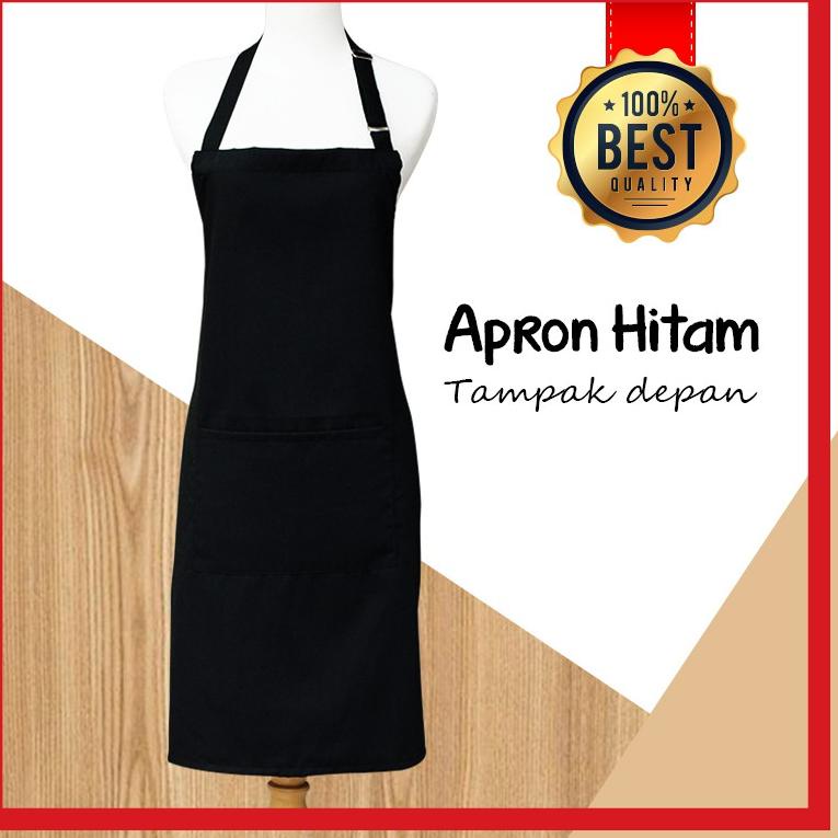 TERMURAH Apron/celemek hitam polos�