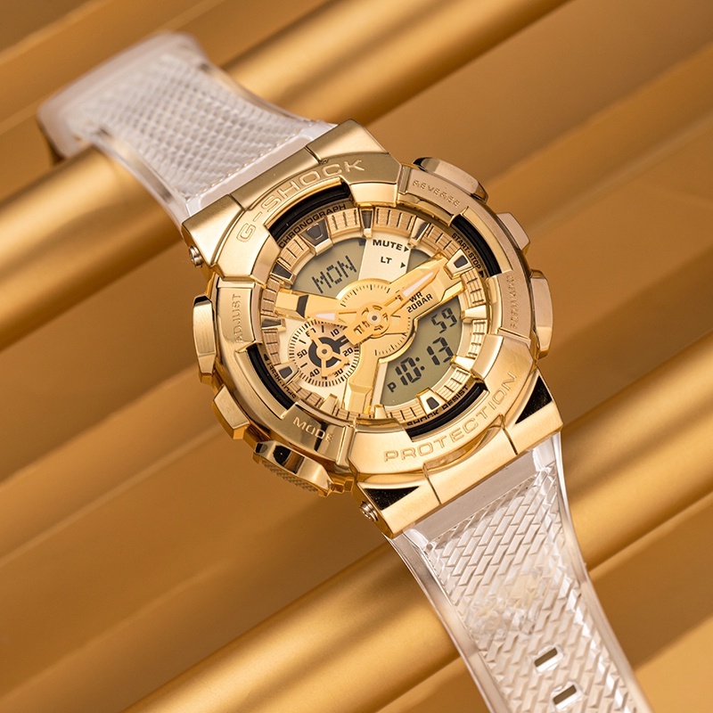 CASIO G-SHOCK GM-110 JAM TANGAN PRIA ANTI AIR GM110-1A ORIGINAL &amp; GARANSI 2TAHUN JAM COWOK TAHANAIR