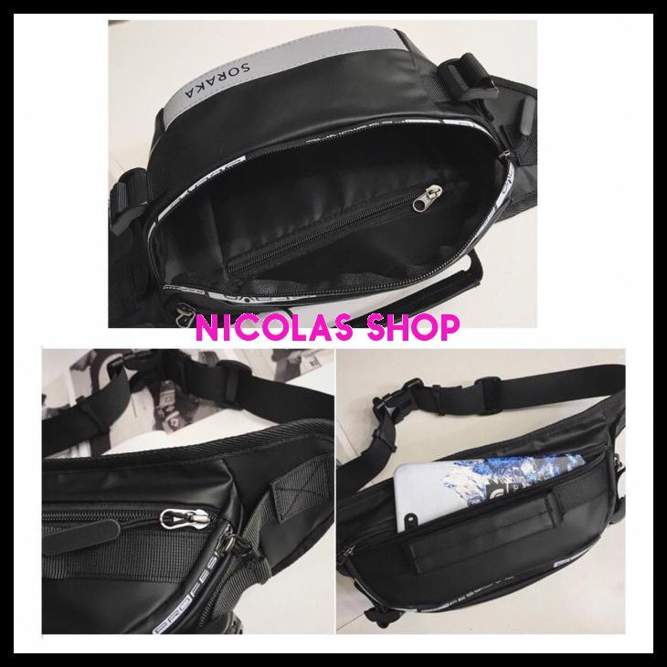 TAS SELEMPANG PRIA / WAIST BAG WATERPROOF / TAS SELEMPANG SL090 HIGHT QUALITY