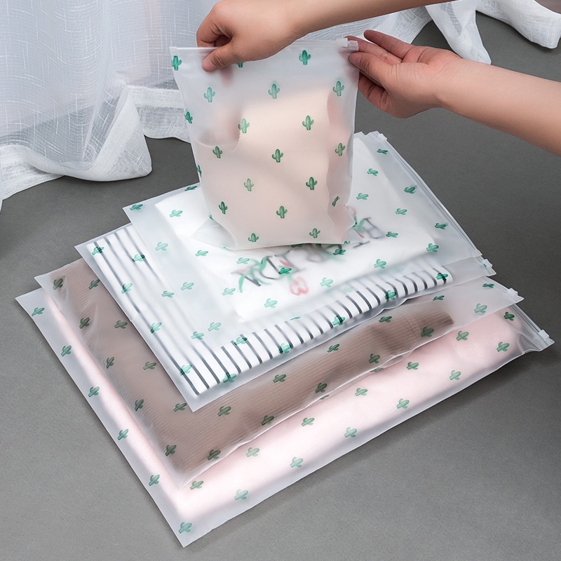 MMM Ziplock Pouch Travel Polos Zipper Storage Bag Tas Pemisah Barang Tebal