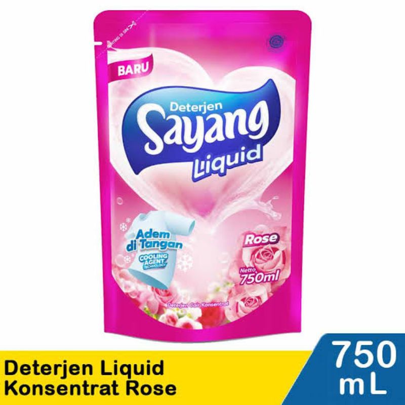 Deterjen Sayang Liquid Rose 750 ml