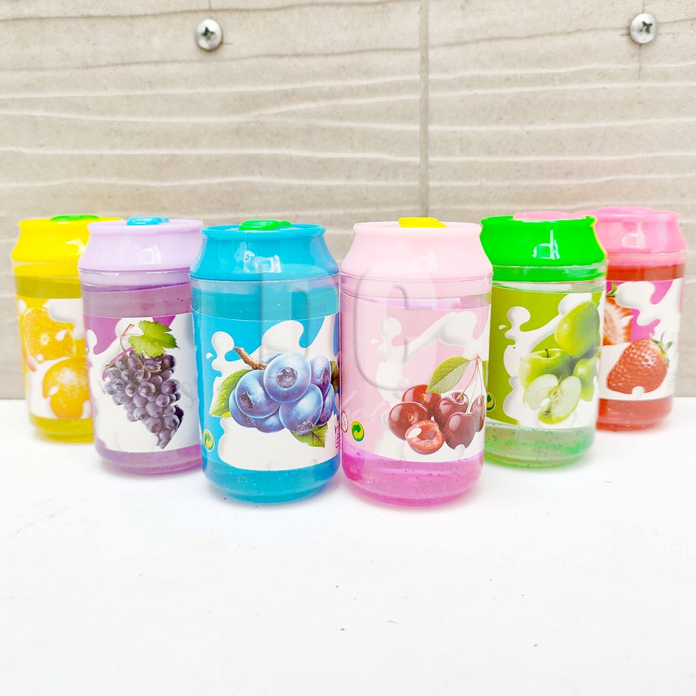 MURAH!!! SLIME CLEAR JELLY BOTOL SODA STARLUCKS SPRITE FANTA COLA STARBUCKS WARNA RANDOM